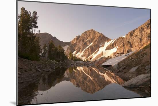 Man Hiking In Upper Paintbrush Canyon In Grand Teton National Park, Wyoming-Austin Cronnelly-Mounted Photographic Print