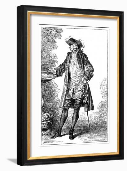 Man in 18th-Century French Costume-Jean-Antoine Watteau-Framed Giclee Print