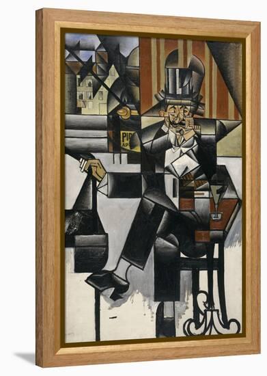 Man in a Café, 1912 (Oil on Canvas)-Juan Gris-Framed Premier Image Canvas