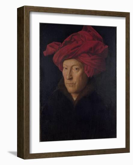 Man in a Red Turban (Formerly Self-Portrait)-Jan van Eyck-Framed Giclee Print