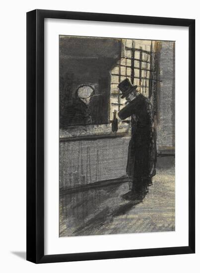 Man in a Village Inn-Vincent van Gogh-Framed Giclee Print