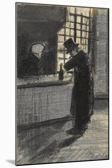 Man in a Village Inn-Vincent van Gogh-Mounted Giclee Print