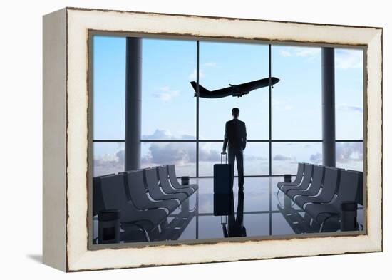 Man in Airport-g_peshkova-Framed Premier Image Canvas