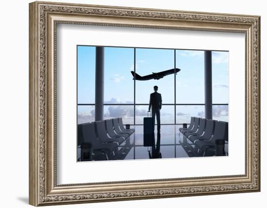 Man in Airport-g_peshkova-Framed Photographic Print