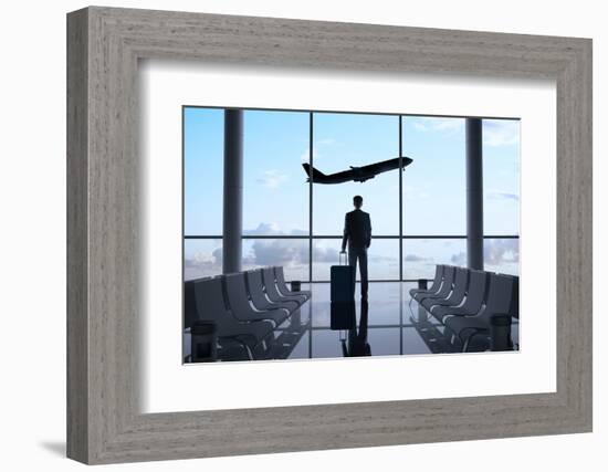 Man in Airport-g_peshkova-Framed Photographic Print