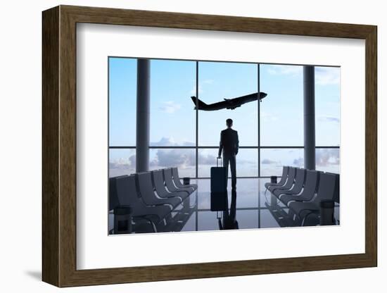 Man in Airport-g_peshkova-Framed Photographic Print