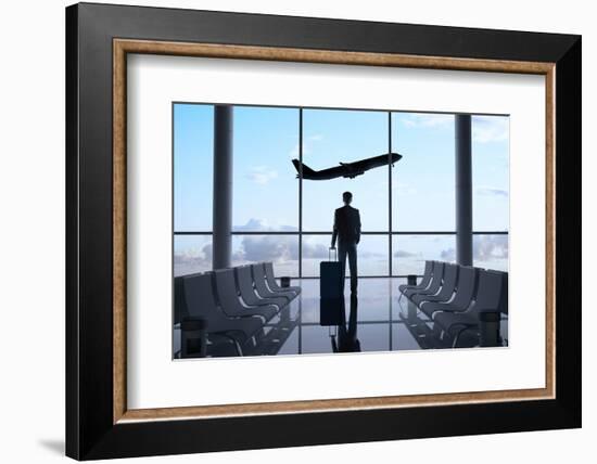 Man in Airport-g_peshkova-Framed Photographic Print