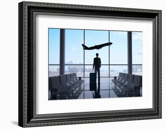 Man in Airport-g_peshkova-Framed Photographic Print
