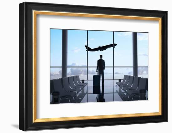 Man in Airport-g_peshkova-Framed Photographic Print