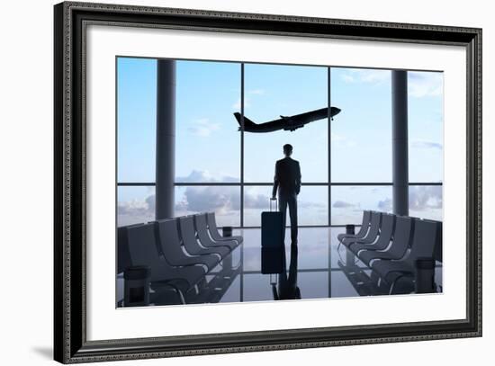 Man in Airport-g_peshkova-Framed Photographic Print