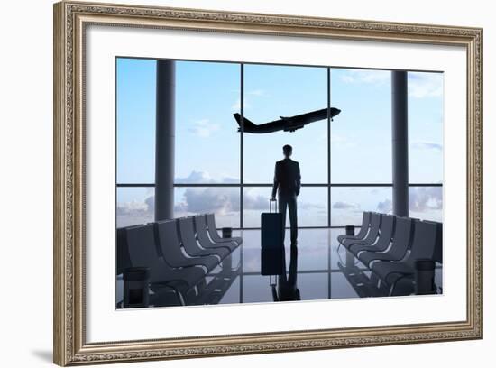 Man in Airport-g_peshkova-Framed Photographic Print