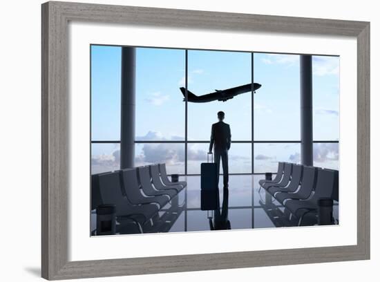 Man in Airport-g_peshkova-Framed Photographic Print