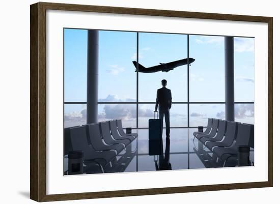 Man in Airport-g_peshkova-Framed Photographic Print