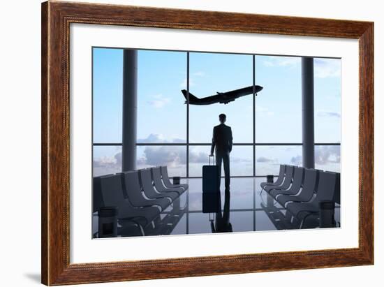 Man in Airport-g_peshkova-Framed Photographic Print