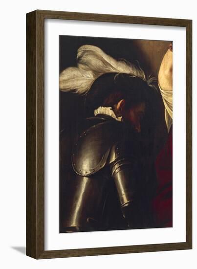 Man in Armor, Detail from Crowning with Thorns-Caravaggio-Framed Giclee Print