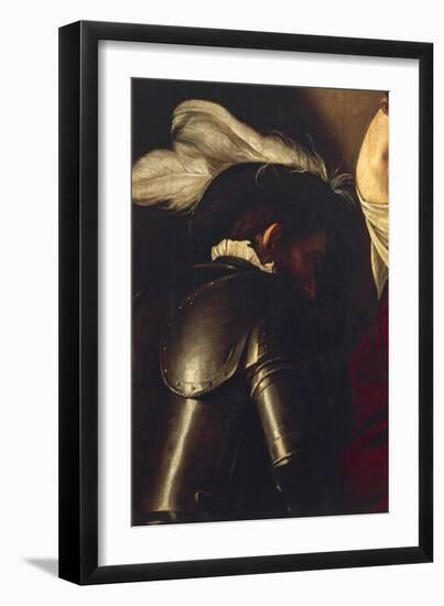 Man in Armor, Detail from Crowning with Thorns-Caravaggio-Framed Giclee Print