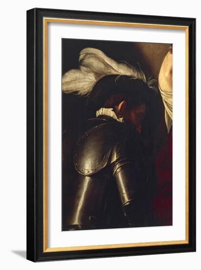 Man in Armor, Detail from Crowning with Thorns-Caravaggio-Framed Giclee Print