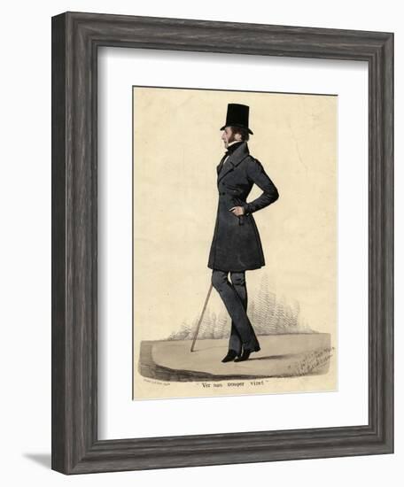 Man in Black 1820s-Richard Dighton-Framed Photographic Print