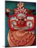 Man in Costume Representing a God at the Teyyam Ceremony, Near Kannur, Kerala, India, Asia-Tuul-Mounted Photographic Print