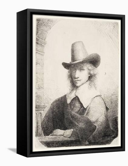 Man in High Hat, C.1645-50-Ferdinand Bol-Framed Premier Image Canvas