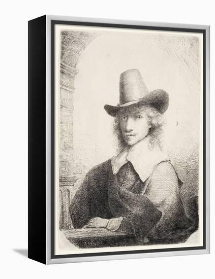 Man in High Hat, C.1645-50-Ferdinand Bol-Framed Premier Image Canvas