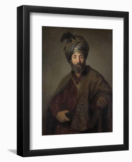 Man in Oriental Costume, C.1635-Rembrandt van Rijn-Framed Giclee Print