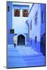 Man in Robe, Chefchaouen, Morocco, North Africa-Neil Farrin-Mounted Photographic Print