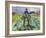 Man in the Cabbage Field, 1916 (Oil on Canvas)-Edvard Munch-Framed Giclee Print