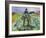 Man in the Cabbage Field, 1916 (Oil on Canvas)-Edvard Munch-Framed Giclee Print