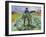 Man in the Cabbage Field, 1916 (Oil on Canvas)-Edvard Munch-Framed Giclee Print