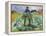 Man In The Cabbage Field-Edvard Munch-Framed Stretched Canvas