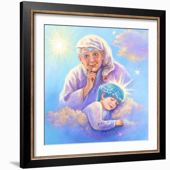 Man in the Moon and Sleeping Twinkle Star-Judy Mastrangelo-Framed Giclee Print