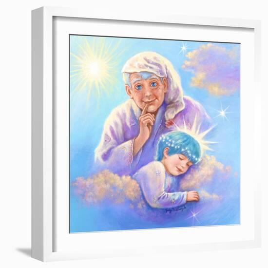 Man in the Moon and Sleeping Twinkle Star-Judy Mastrangelo-Framed Giclee Print