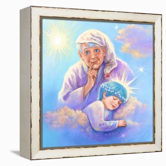 Man in the Moon and Sleeping Twinkle Star-Judy Mastrangelo-Framed Premier Image Canvas