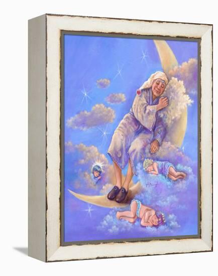 Man in the Moon Sleeping-Judy Mastrangelo-Framed Premier Image Canvas