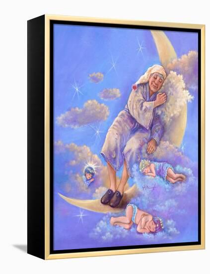 Man in the Moon Sleeping-Judy Mastrangelo-Framed Premier Image Canvas