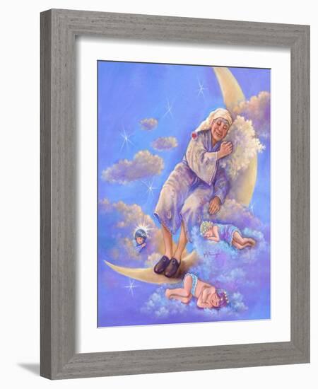 Man in the Moon Sleeping-Judy Mastrangelo-Framed Giclee Print