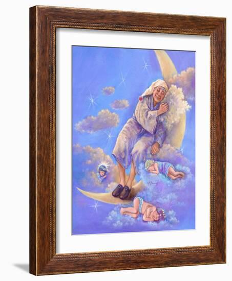 Man in the Moon Sleeping-Judy Mastrangelo-Framed Giclee Print