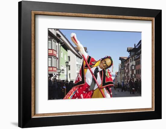 Man in Traditional Costume (Federahannes)-Markus Lange-Framed Photographic Print