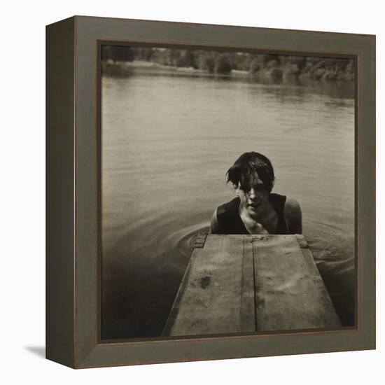 Man in Water-Curtis Moffat-Framed Premier Image Canvas