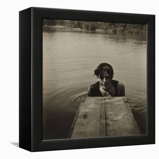 Man in Water-Curtis Moffat-Framed Premier Image Canvas