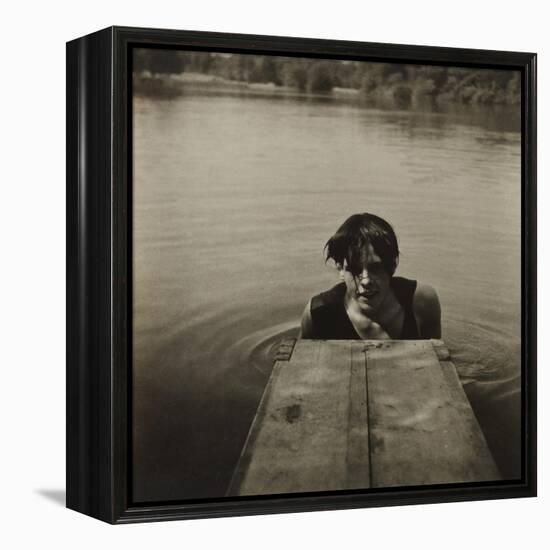 Man in Water-Curtis Moffat-Framed Premier Image Canvas