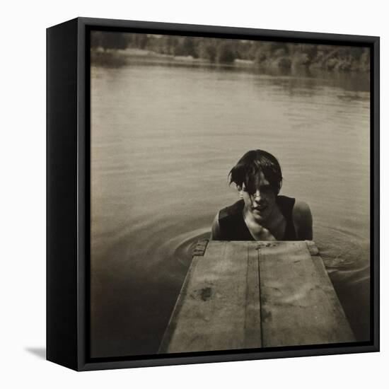 Man in Water-Curtis Moffat-Framed Premier Image Canvas