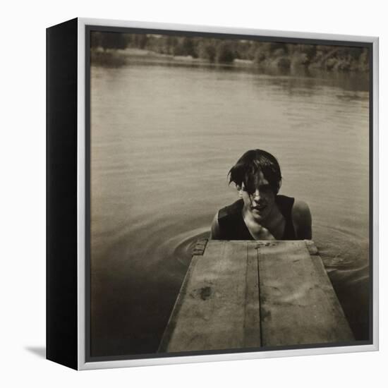 Man in Water-Curtis Moffat-Framed Premier Image Canvas