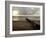 Man Jogs by the Beach Towards the Wall Dividing Mexico and the U.S. in Tijuana, Mexico-null-Framed Photographic Print