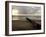 Man Jogs by the Beach Towards the Wall Dividing Mexico and the U.S. in Tijuana, Mexico-null-Framed Photographic Print