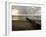 Man Jogs by the Beach Towards the Wall Dividing Mexico and the U.S. in Tijuana, Mexico-null-Framed Photographic Print