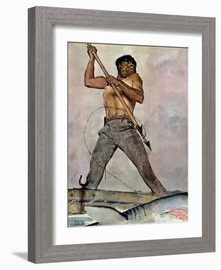 "Man-Killer", January 27,1940-Norman Rockwell-Framed Giclee Print