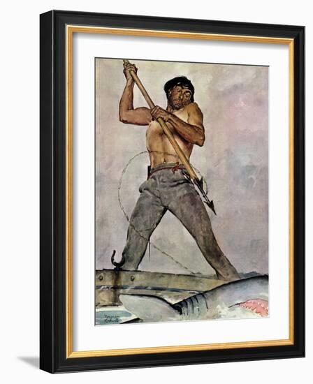 "Man-Killer", January 27,1940-Norman Rockwell-Framed Giclee Print