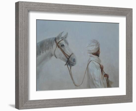 Man Leading Horse-Lincoln Seligman-Framed Giclee Print